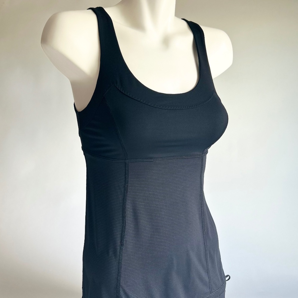 New Lululemon Black Polyester Sleeveless Top size 4 - Picture 4 of 14
